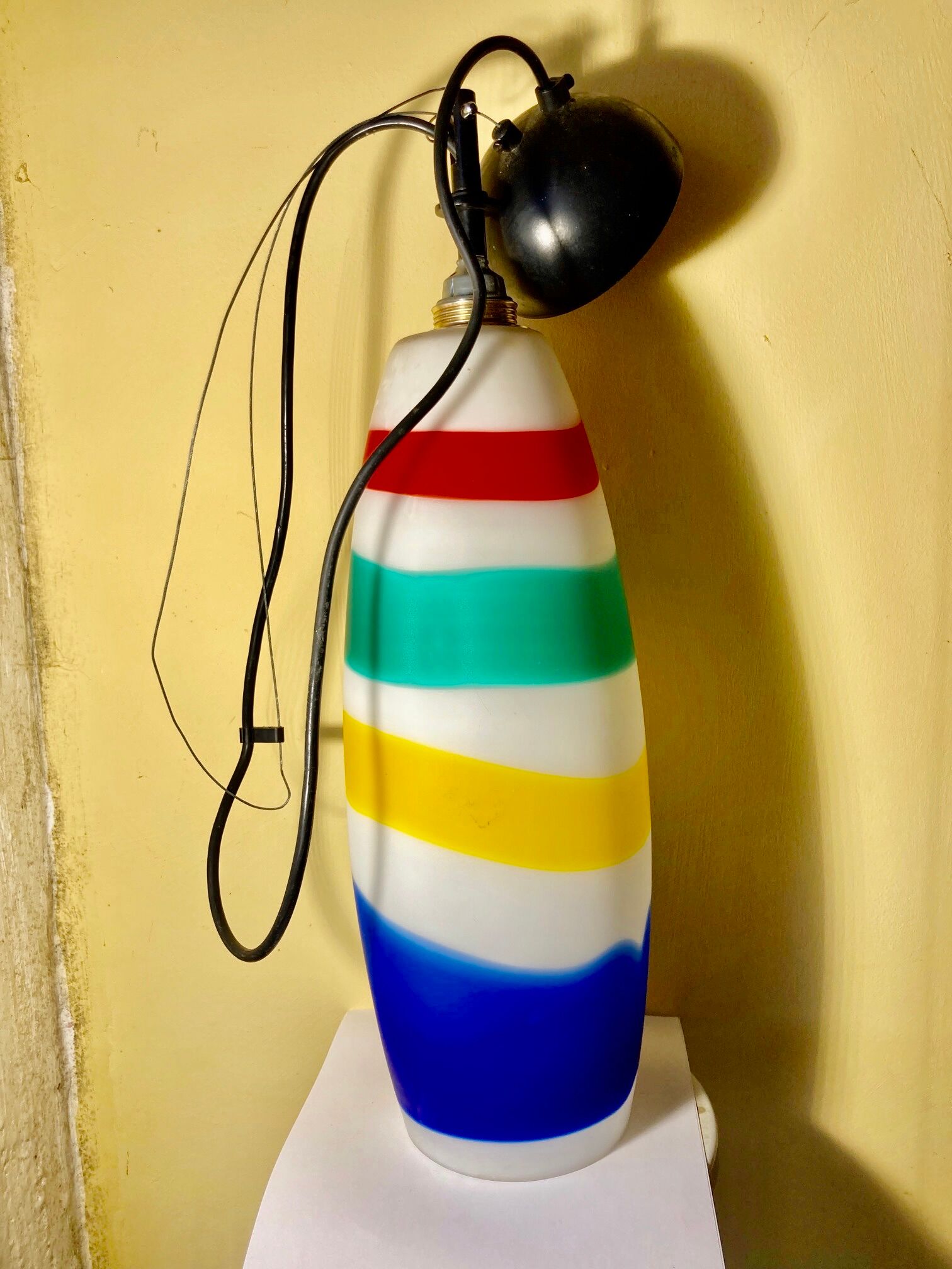 Sigaro suspension lamp by Massimo Vignelli for Venini, Italy, 1950s