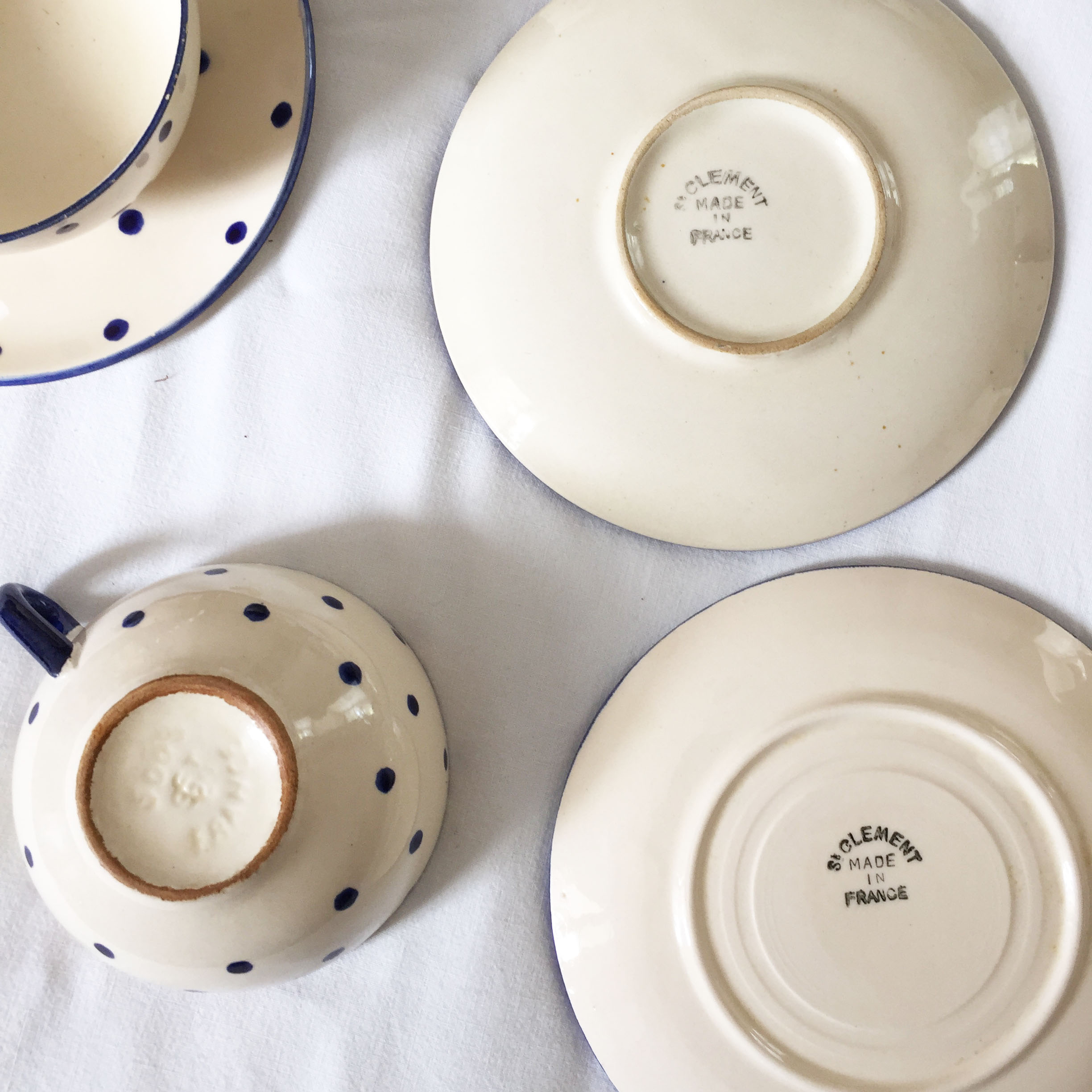 6 cups and saucers for tea or coffee St Clément