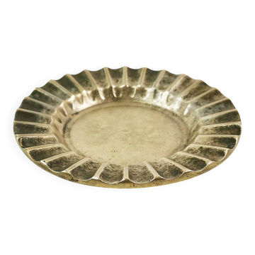 Art Deco brass ashtray, Denmark, 1950s.