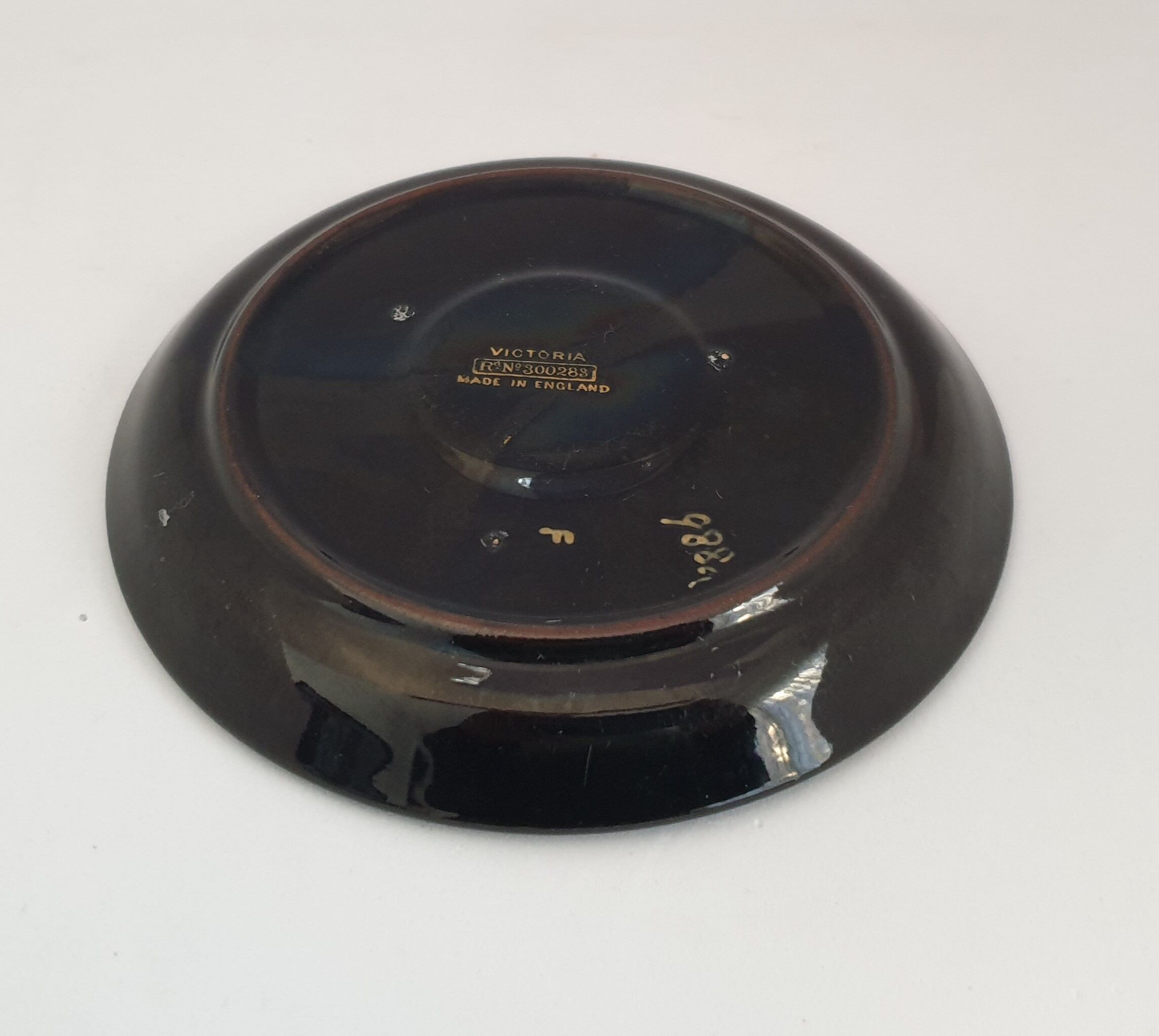 Six coffee cups and saucers in English earthenware Gibson & sons