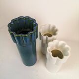 Modern Scandinavian set of 3 Konvex vases by Karin Björquist Gustavsberg, Sweden.