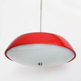 1960's Red Mid Century Ceiling Lamp by Josef Hurka for Napako