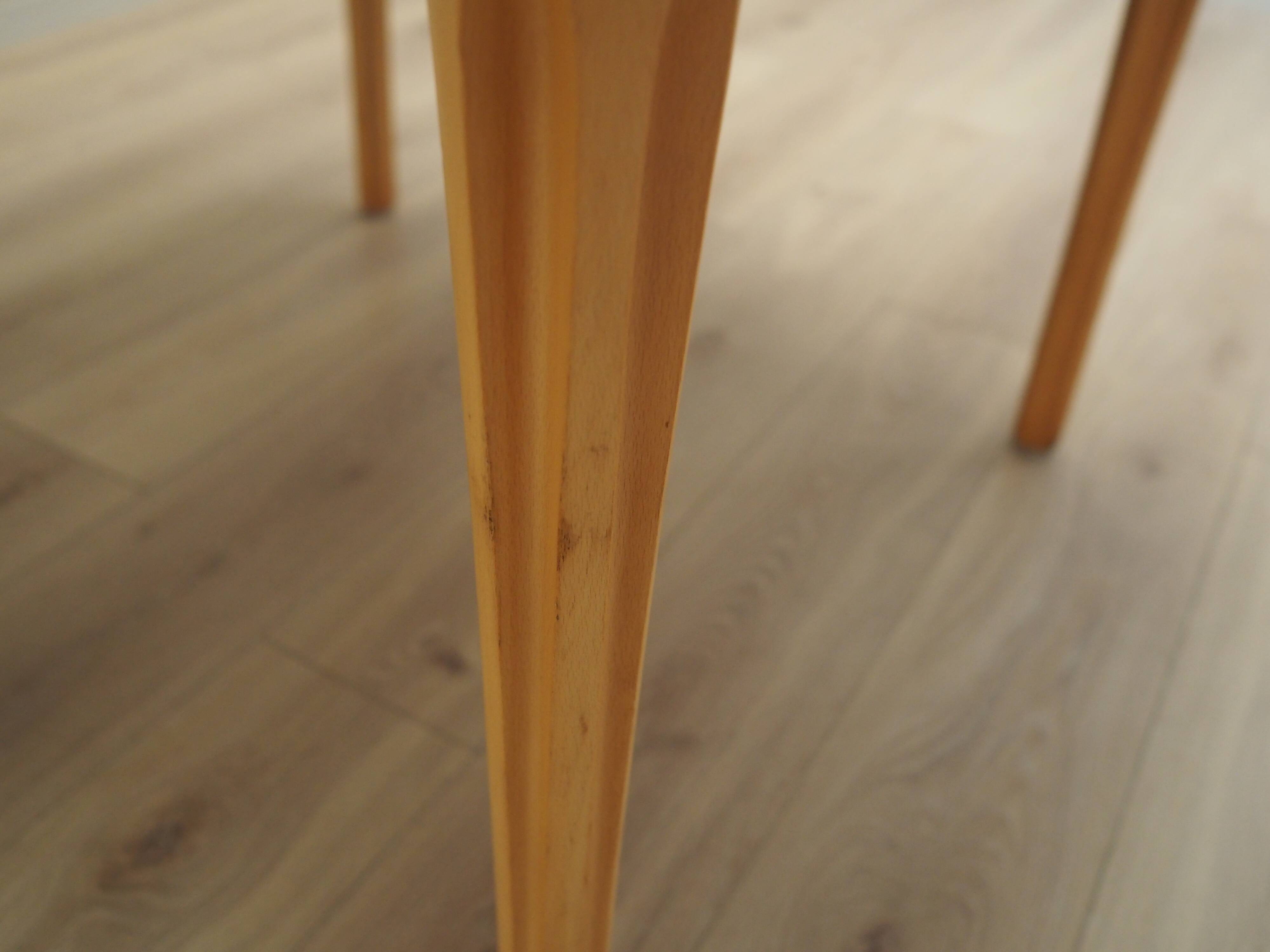 Beech table, Danish design, 1970s, designer: Takshi Okamura & Erik Marquardsen, production: Getama