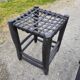 6 tabourets bois assise tressée de Cuir Nina Kaufmann