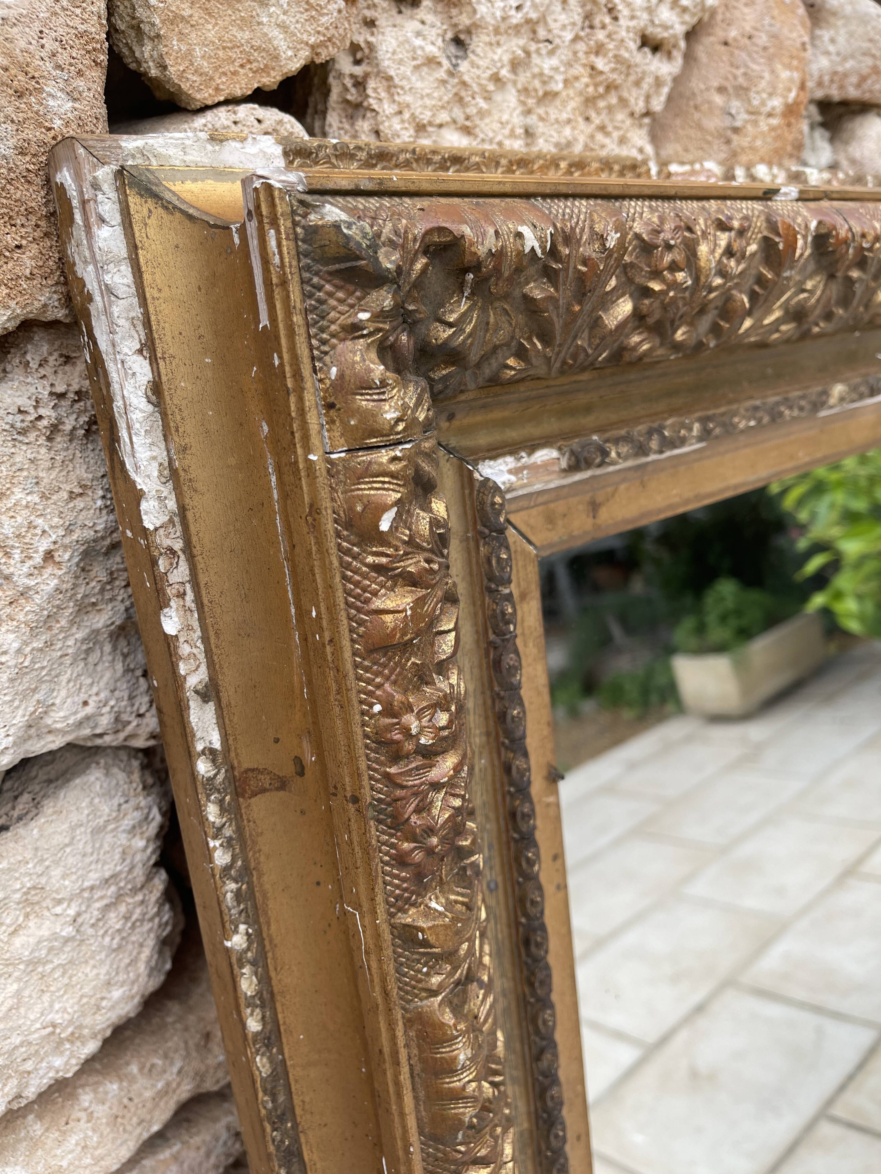 Old mirror nineteenth century  97x120cm