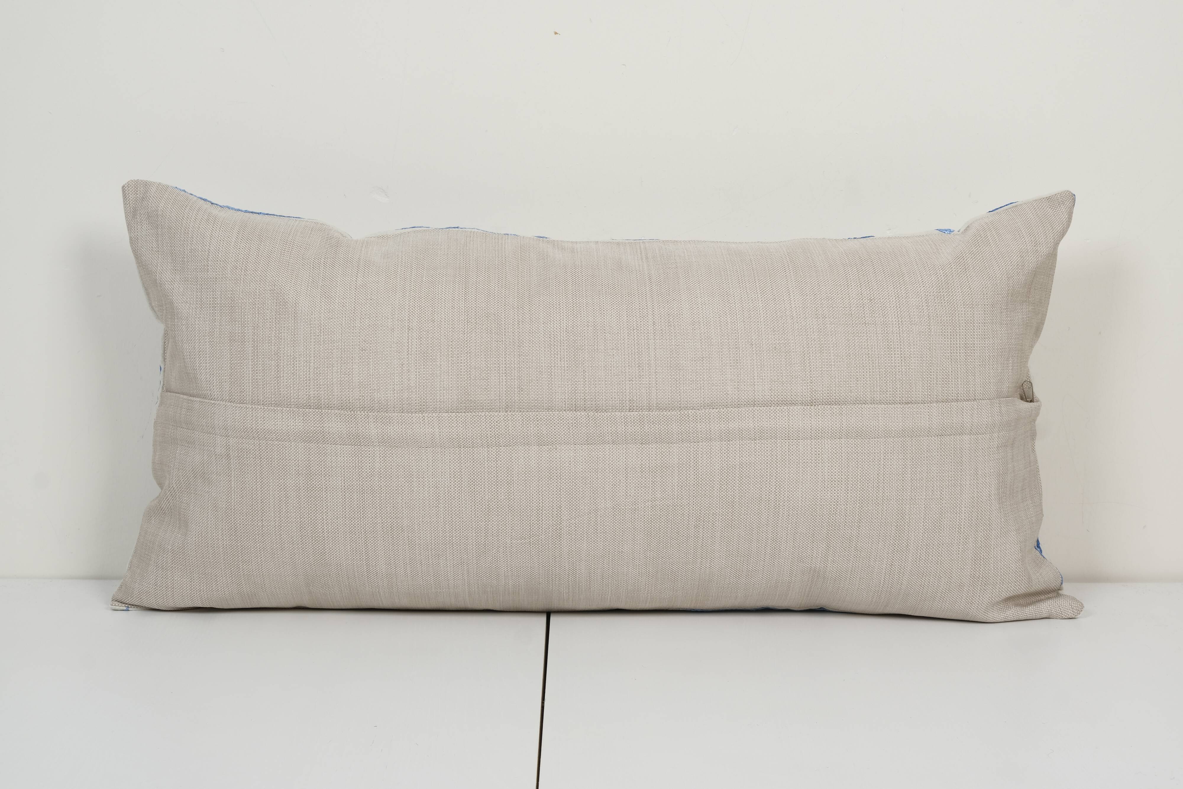 Suzani Animal Bedding Pillow Case Made from a 19th Century Suzani - Camel Lumbar Bird Cushion Cover