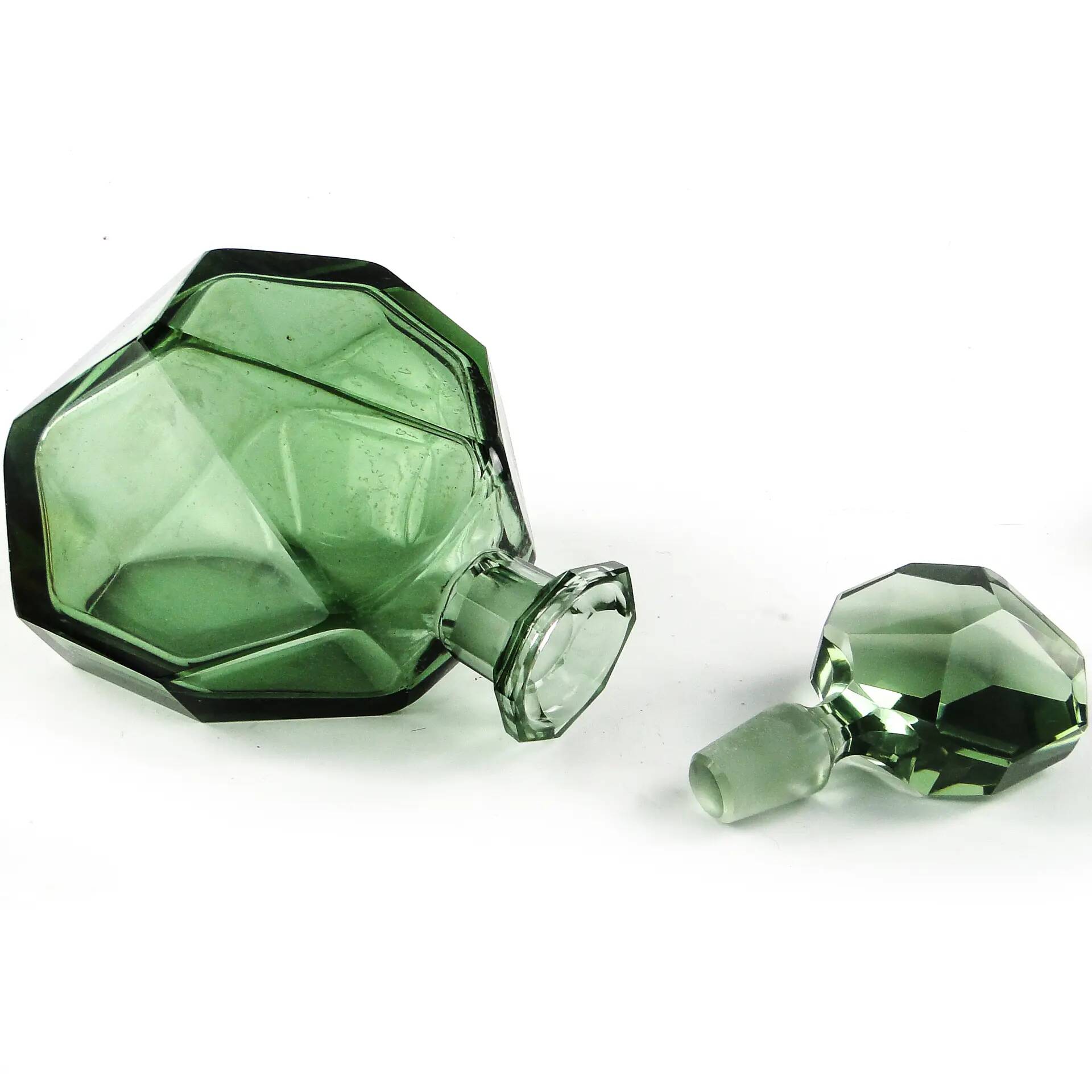 Carafe, Art Deco, crystal, Moser, Czechoslovakia, 1950s