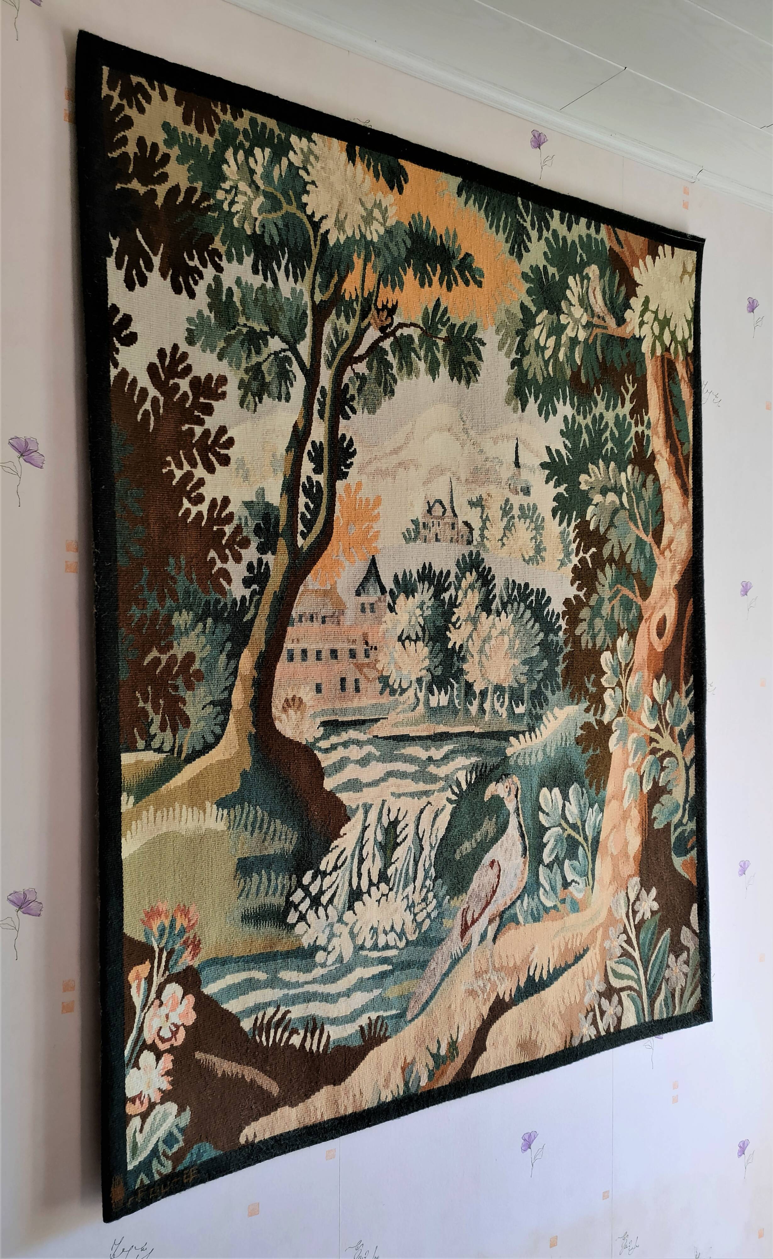 AUBUSSON TAPESTRY Unique model based on a cartoon by Alain Queyrut