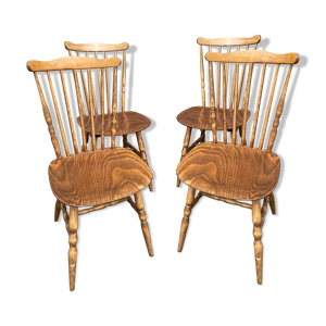 Set de 4 chaises bistrot vintage