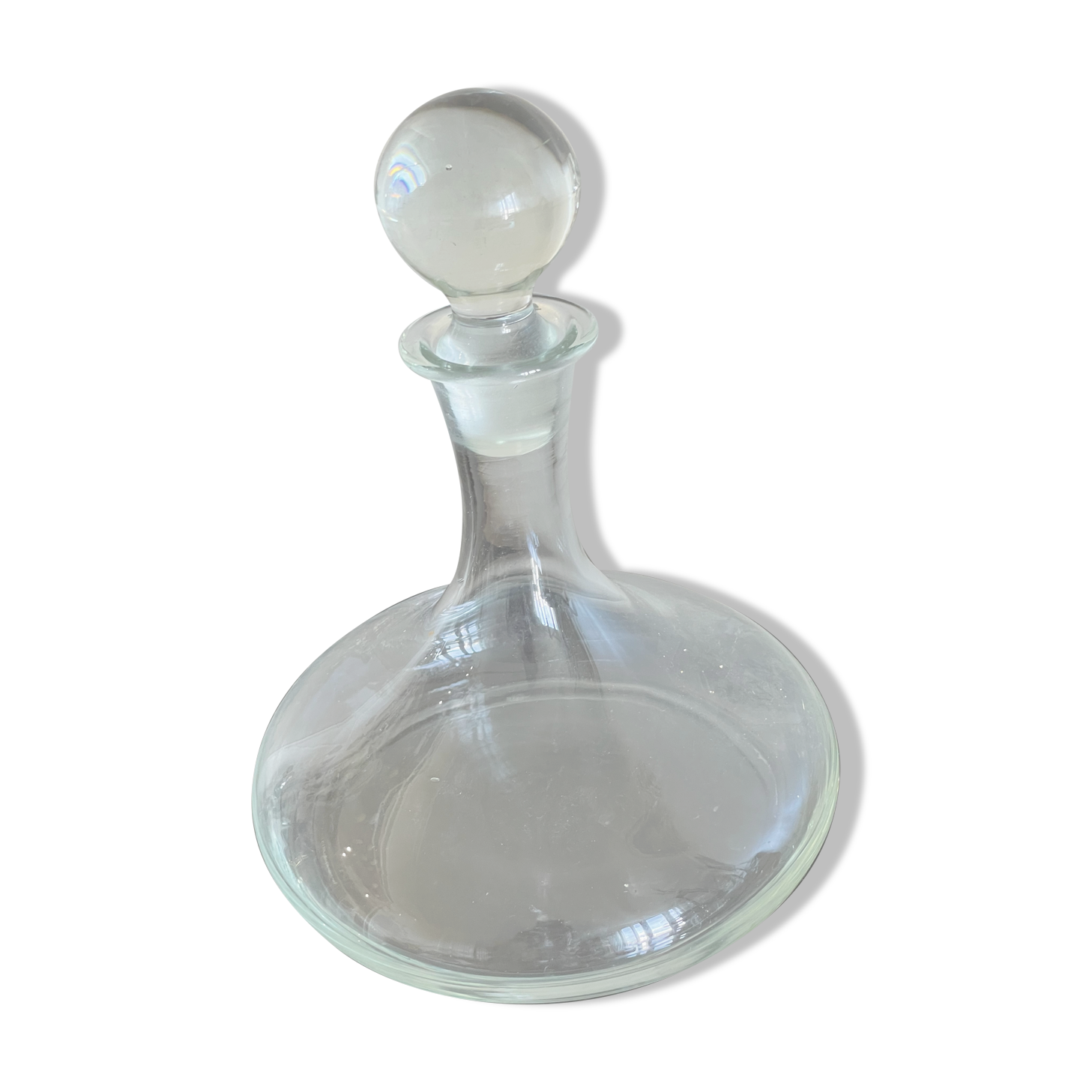 Bubble glass decanter