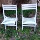 Sièges de jardin vintage en bois