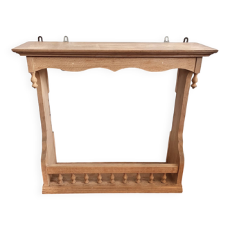 Wooden wall-mounted dresser shelf