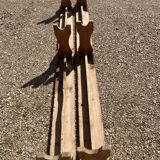 Pair of wooden benches