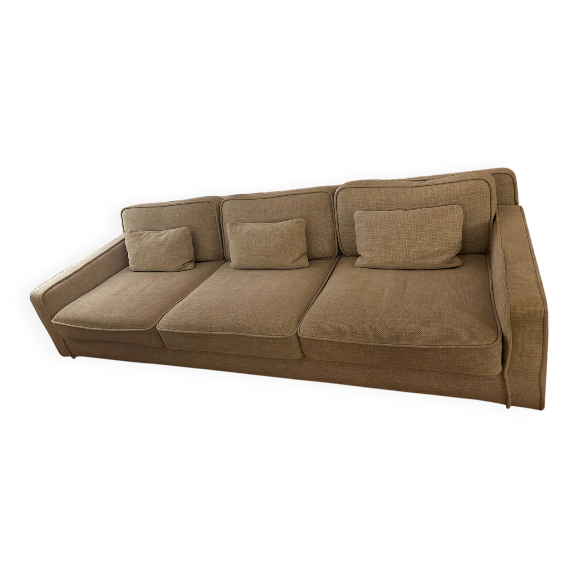 Meridiani 3-seater fabric sofa