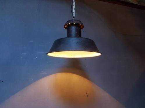 Enamel factory lamp