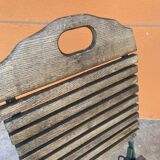 4 folding chairs vintage terrace bistro 60s in metal & wood