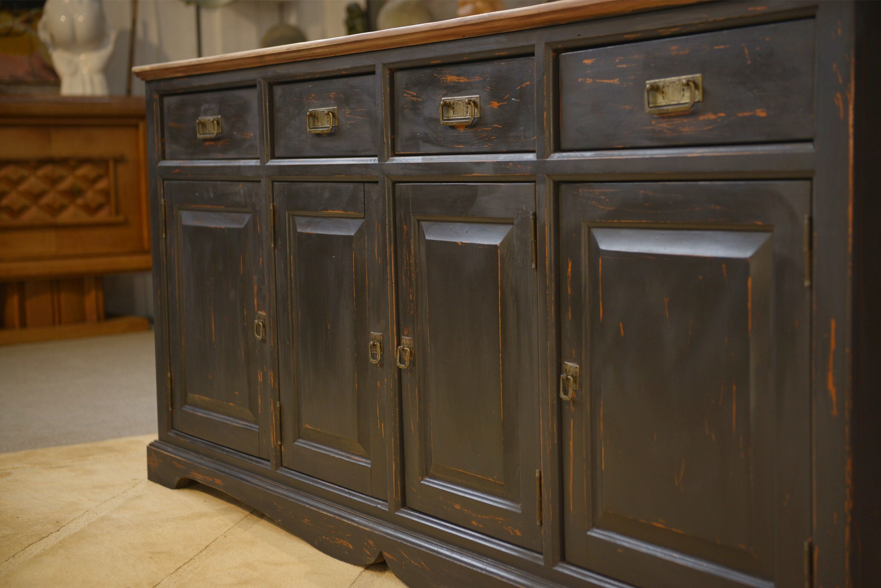 Slate-coloured sideboard 1960s