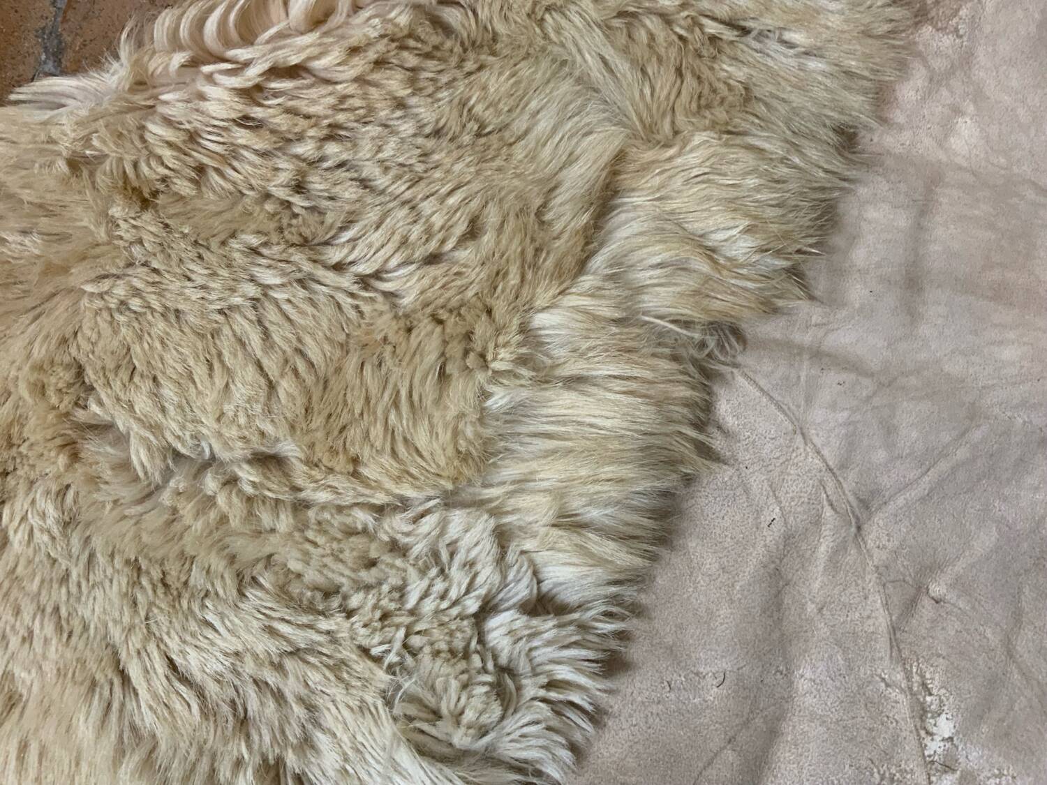 Goat skin rug