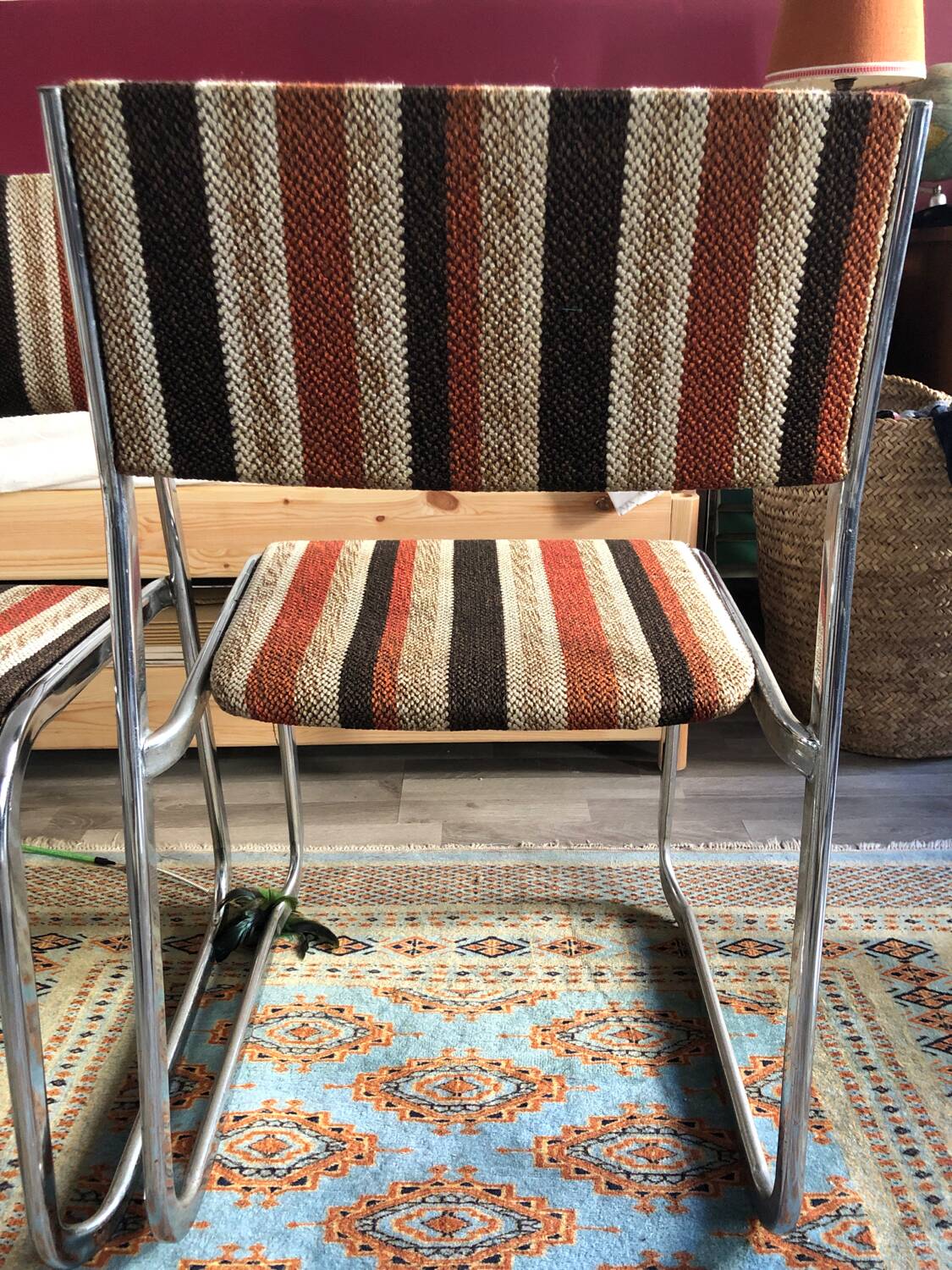 2 sled base chairs