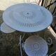 Garden furniture in white metal