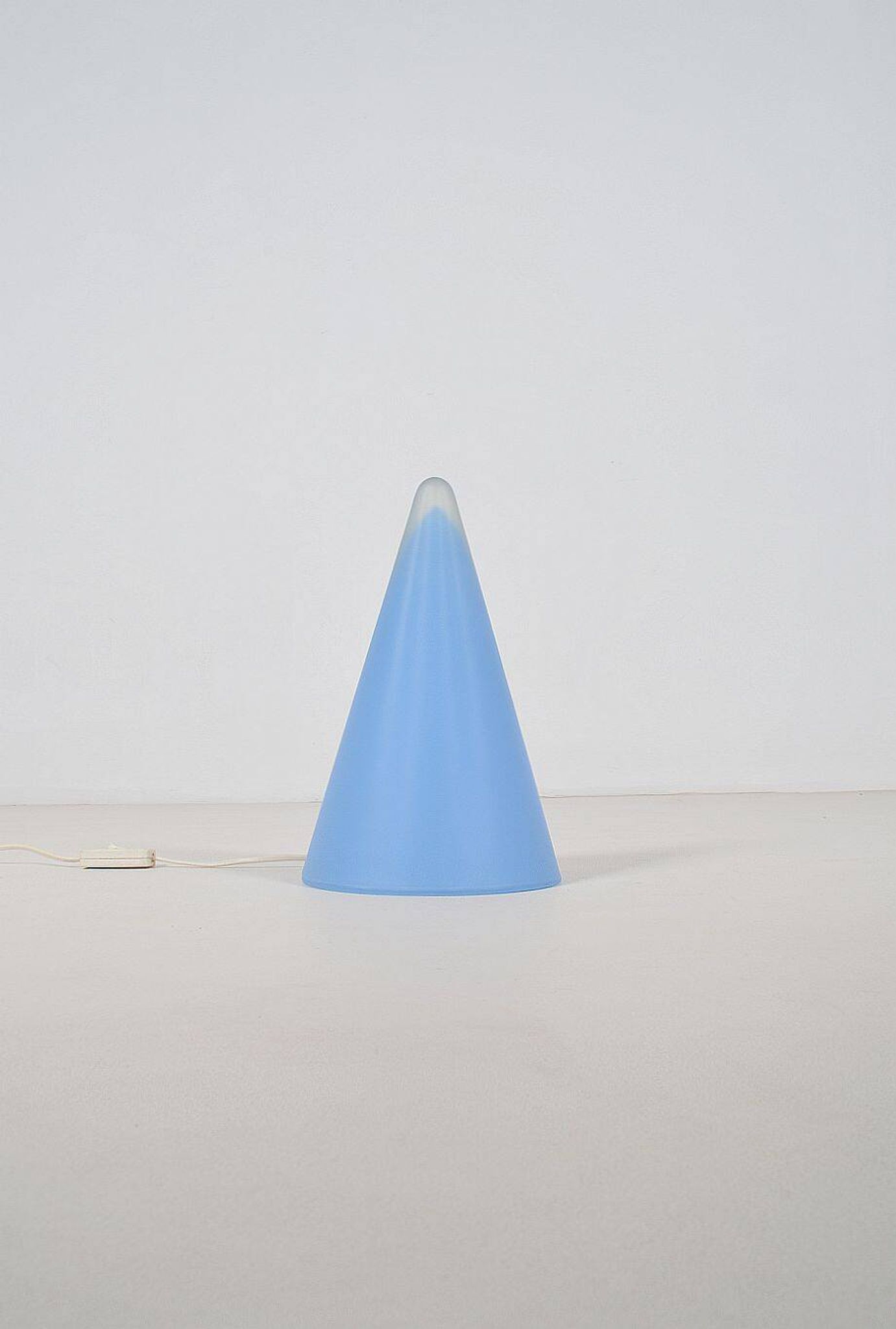 XL table lamp 'Teepee' in glass by SCE, 1990s