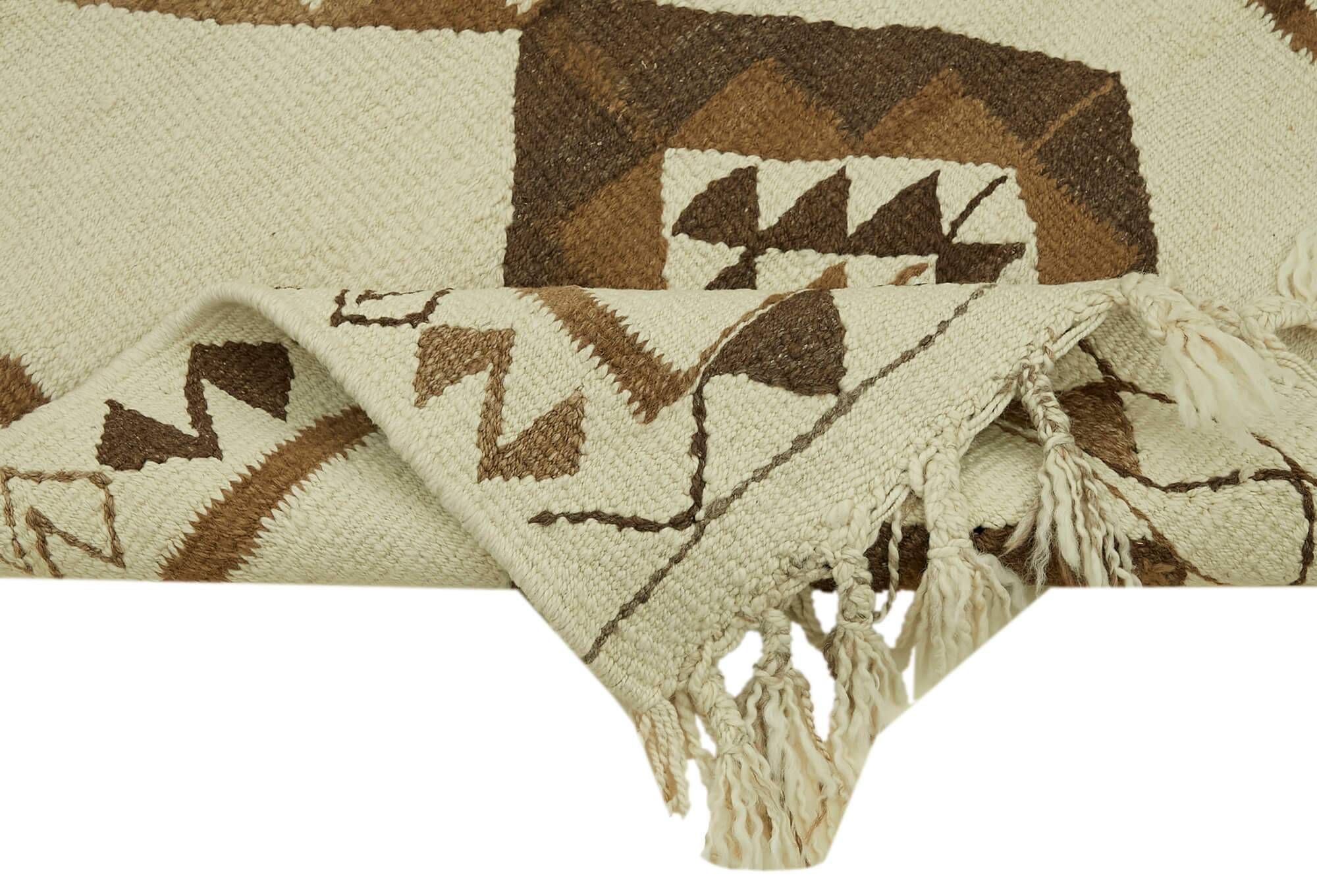 Turkish Handwoven Vintage Herki Kilim 96 cm x 290 cm