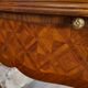 Louis XV flat desk marquetry and leather