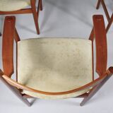 Hans Wegner dining chairs x4. Carl Hansen, Denmark. 1962