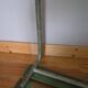 School in wood and metal 60 - 70s bench