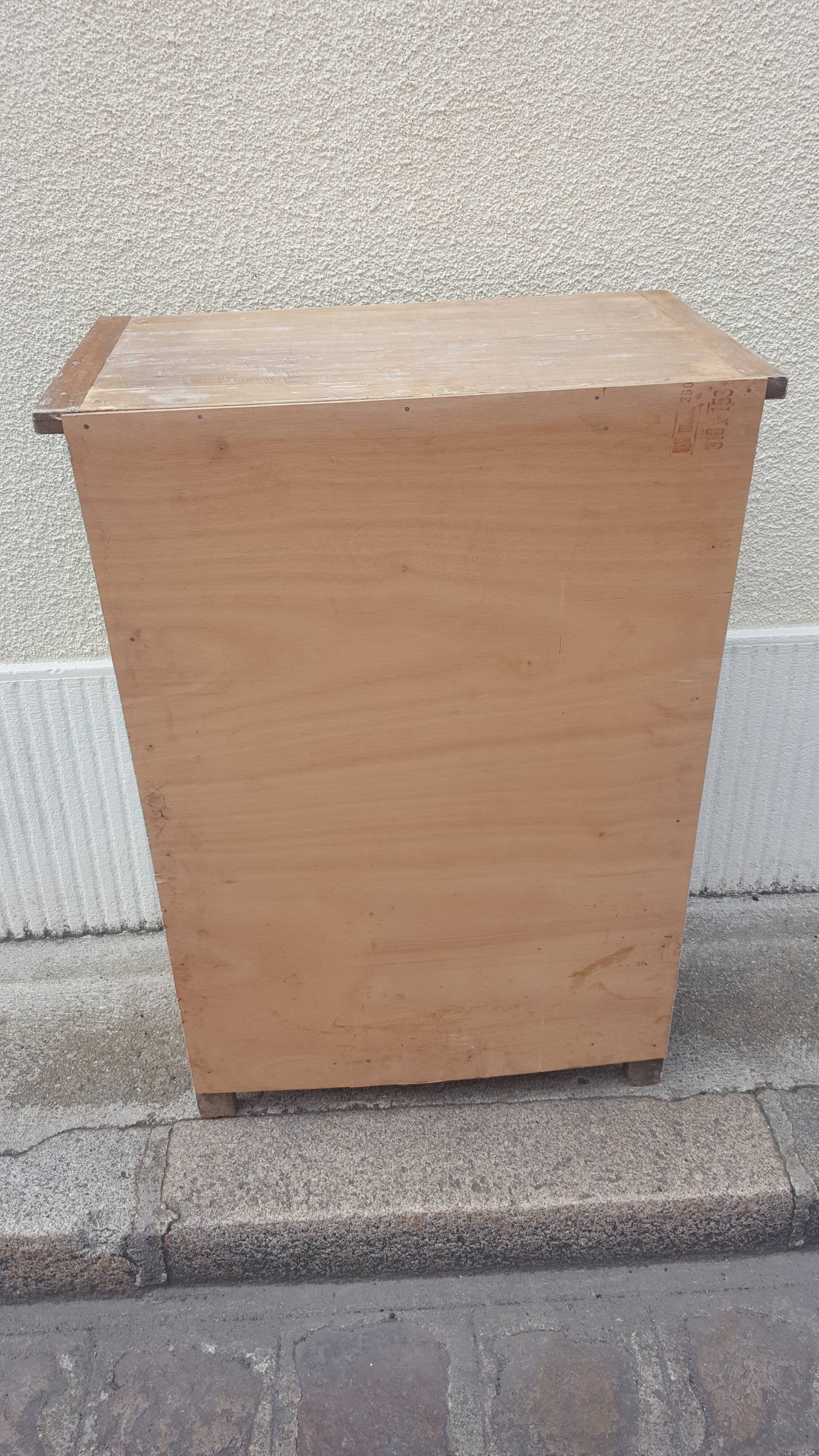 Parisian buffet wood and pastel