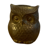 Solid brass owl and piggy bank