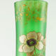 Vase Legras vert bouteille art nouveau