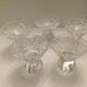 Ensemble de 5 verres à alcool en cristal taillé