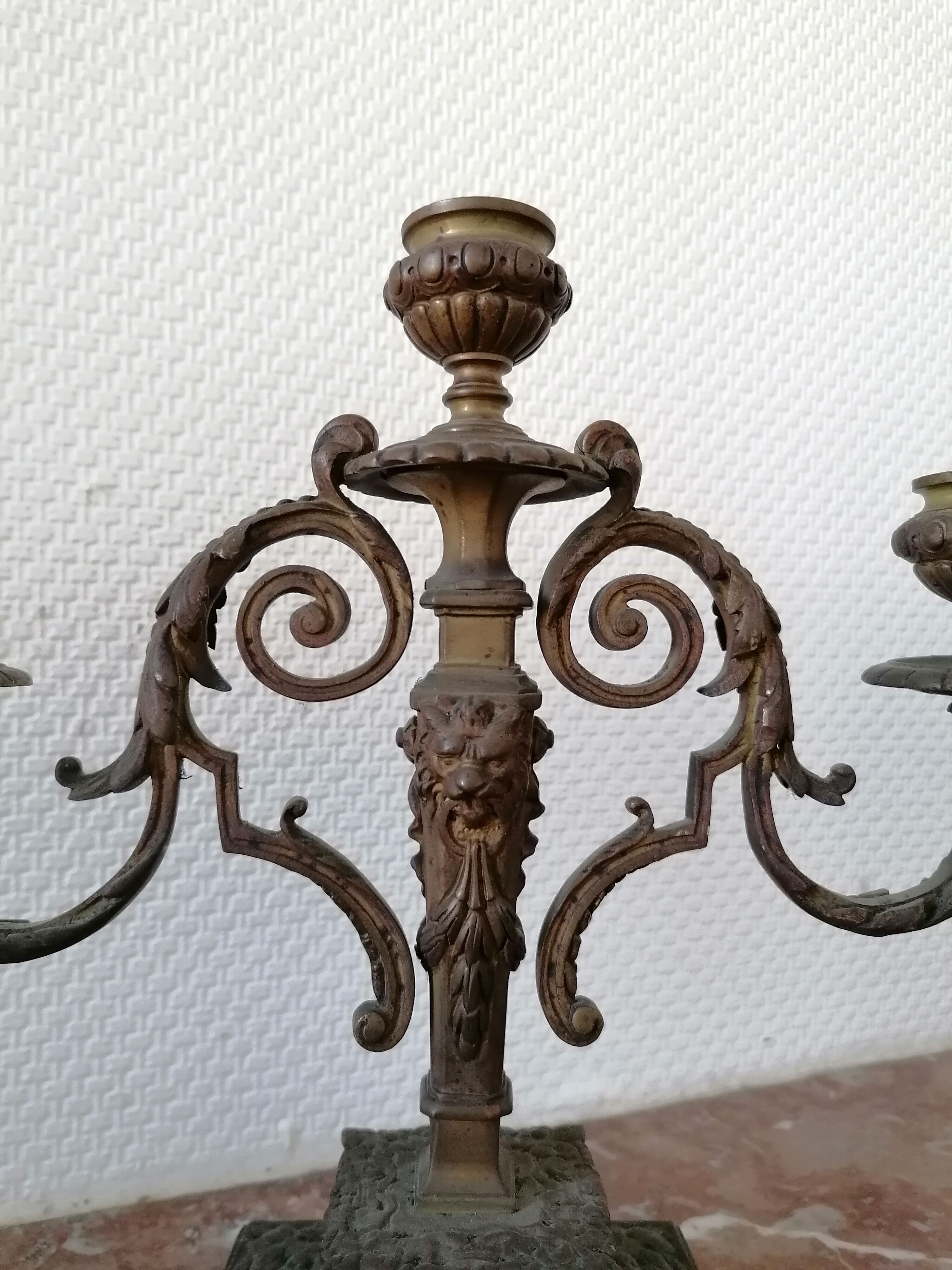 Napoleon III candlestick pair