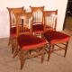 Set of 4 Directoire period chairs.