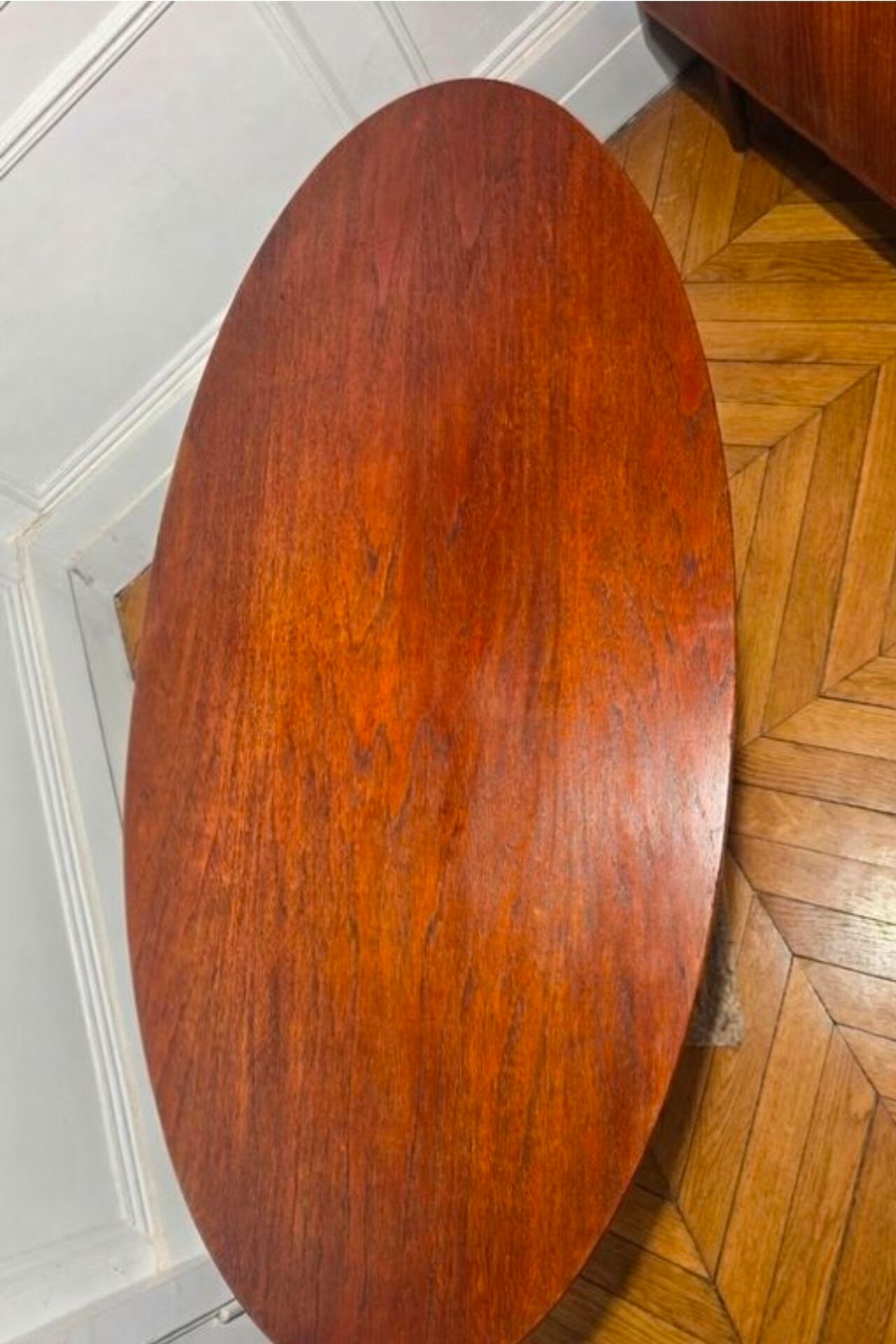 Very rare - Vintage Scandinavian design coffee table, model "Ovalette" p