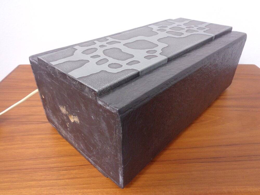 Brutalist table lamp from Temde, Switzerland, 1960s