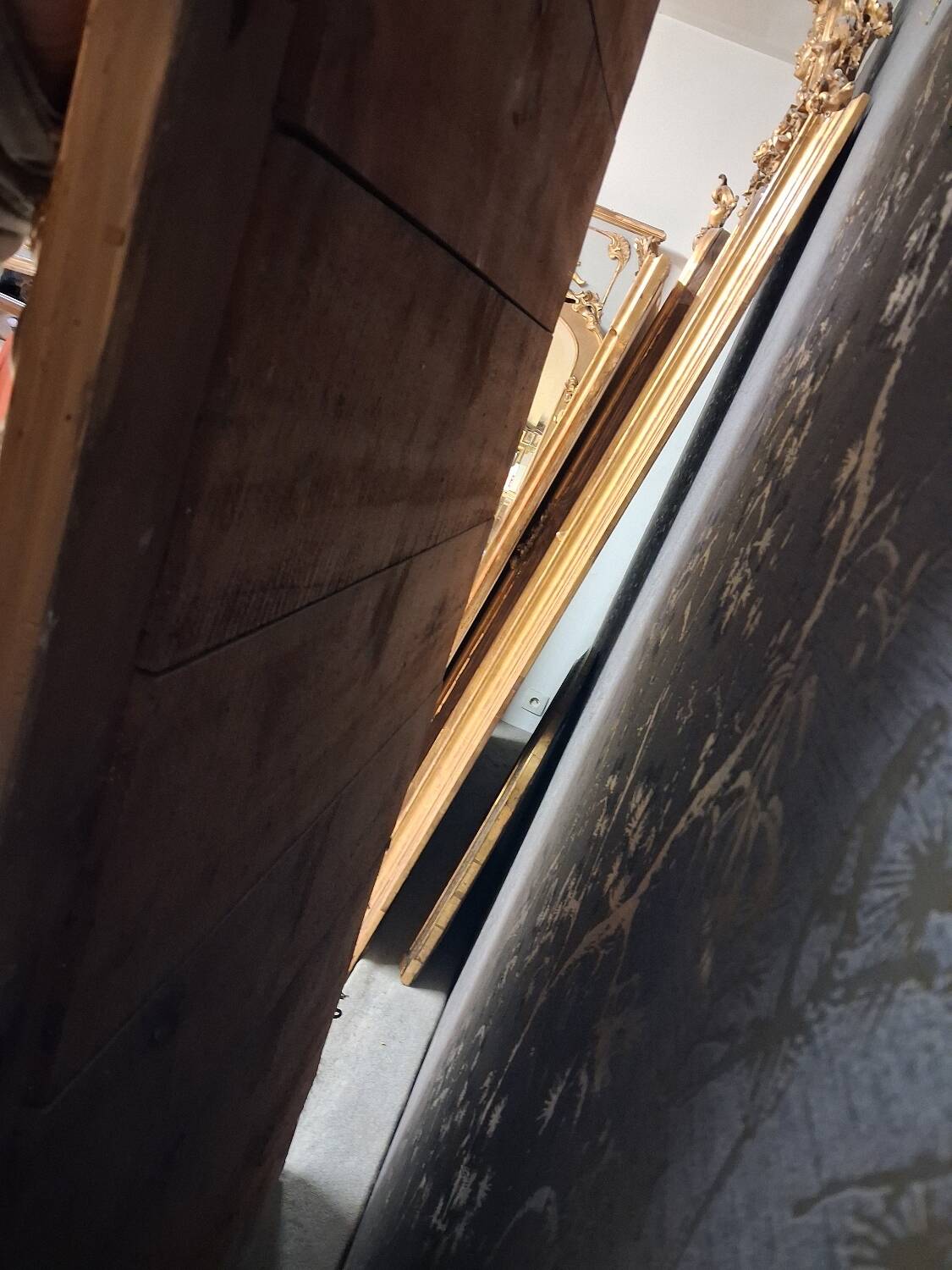 19th century mirror inspired by Louis XVI style, 2.15m x 98cm