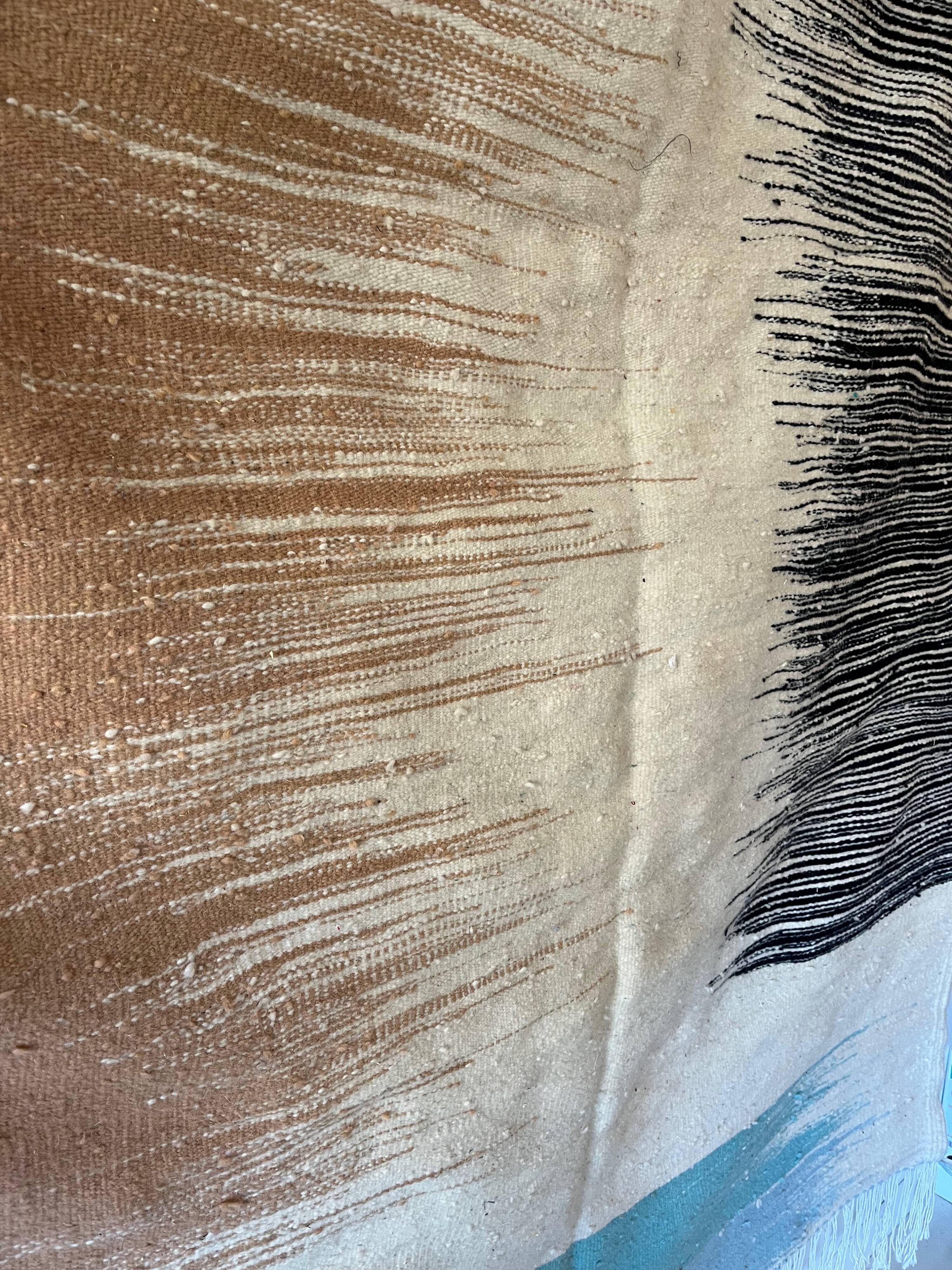 Moroccan kilim wool rug