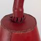Jacques Adnet floor lamp in red leather, mid-century modern, France, 1960s