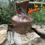 Pitcher in ceramic and tin from Savoy