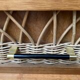 Rattan chest of drawers 3 drawers 1960