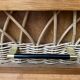 Commode rotin 3 tiroirs 1960