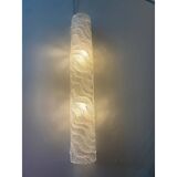Clear “graniglia” Murano Glass Wall Sconce