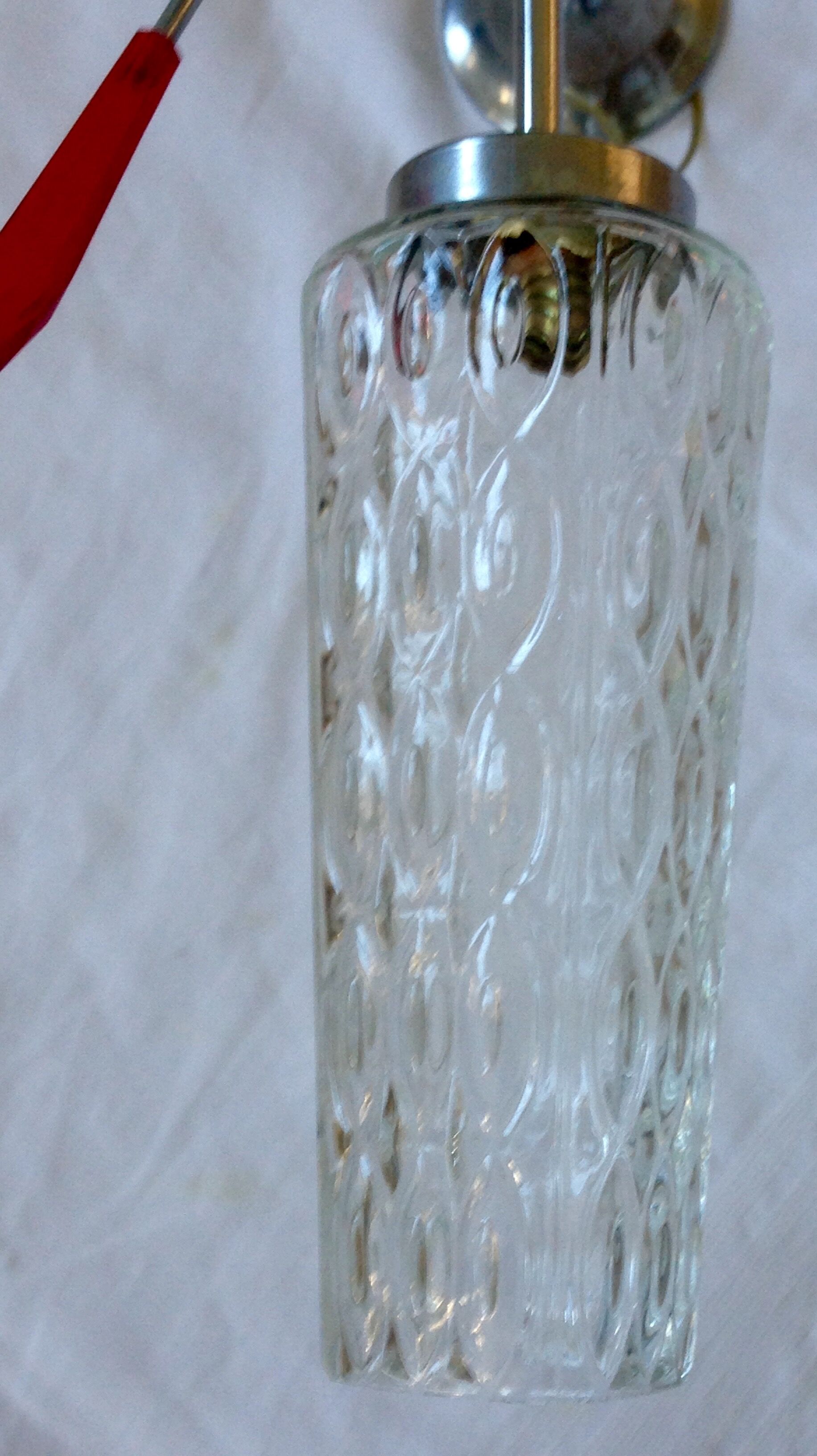 Luster four lights in glass 60 years