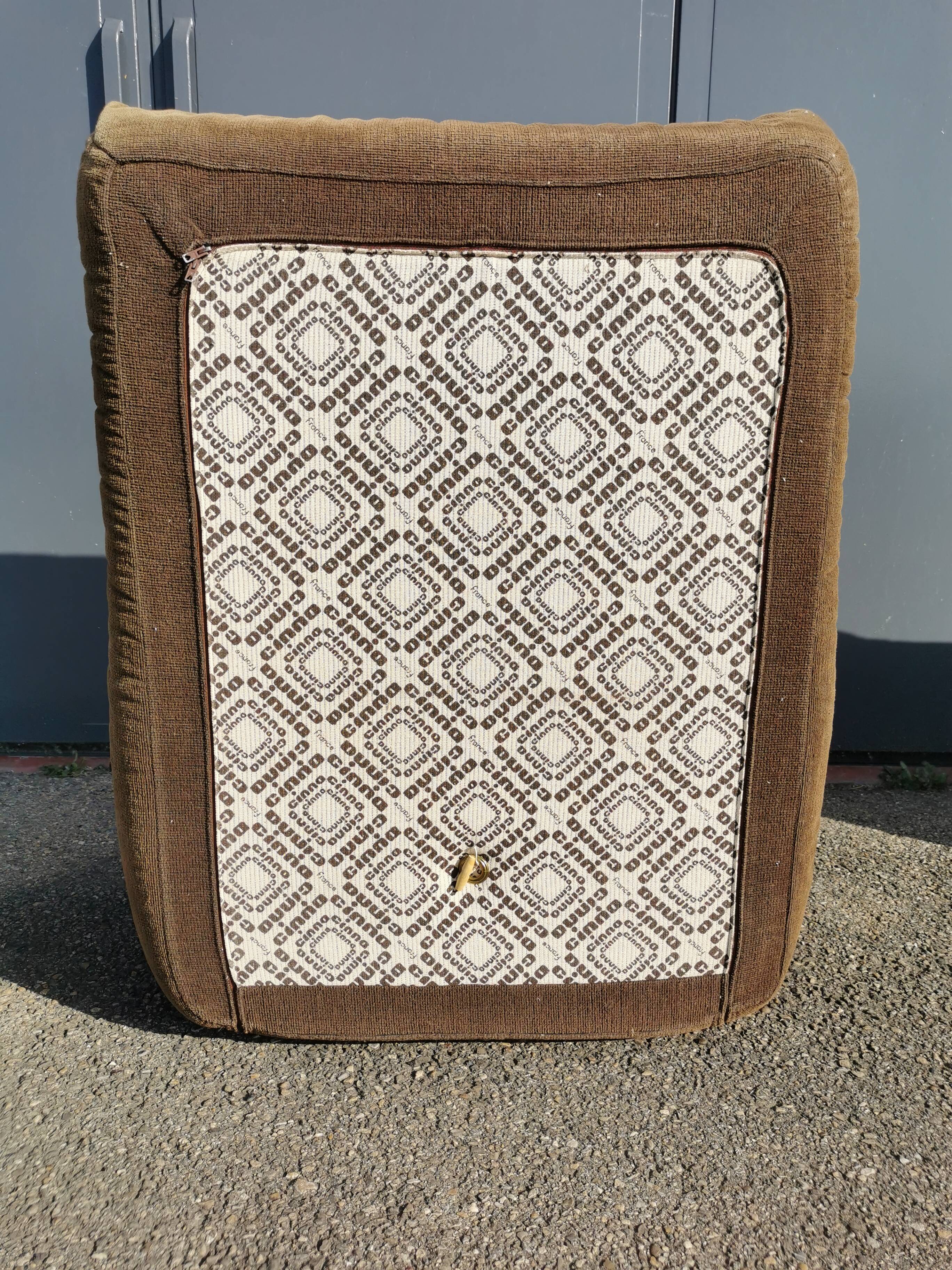 Paire de chauffeuse Cinna des années 70
