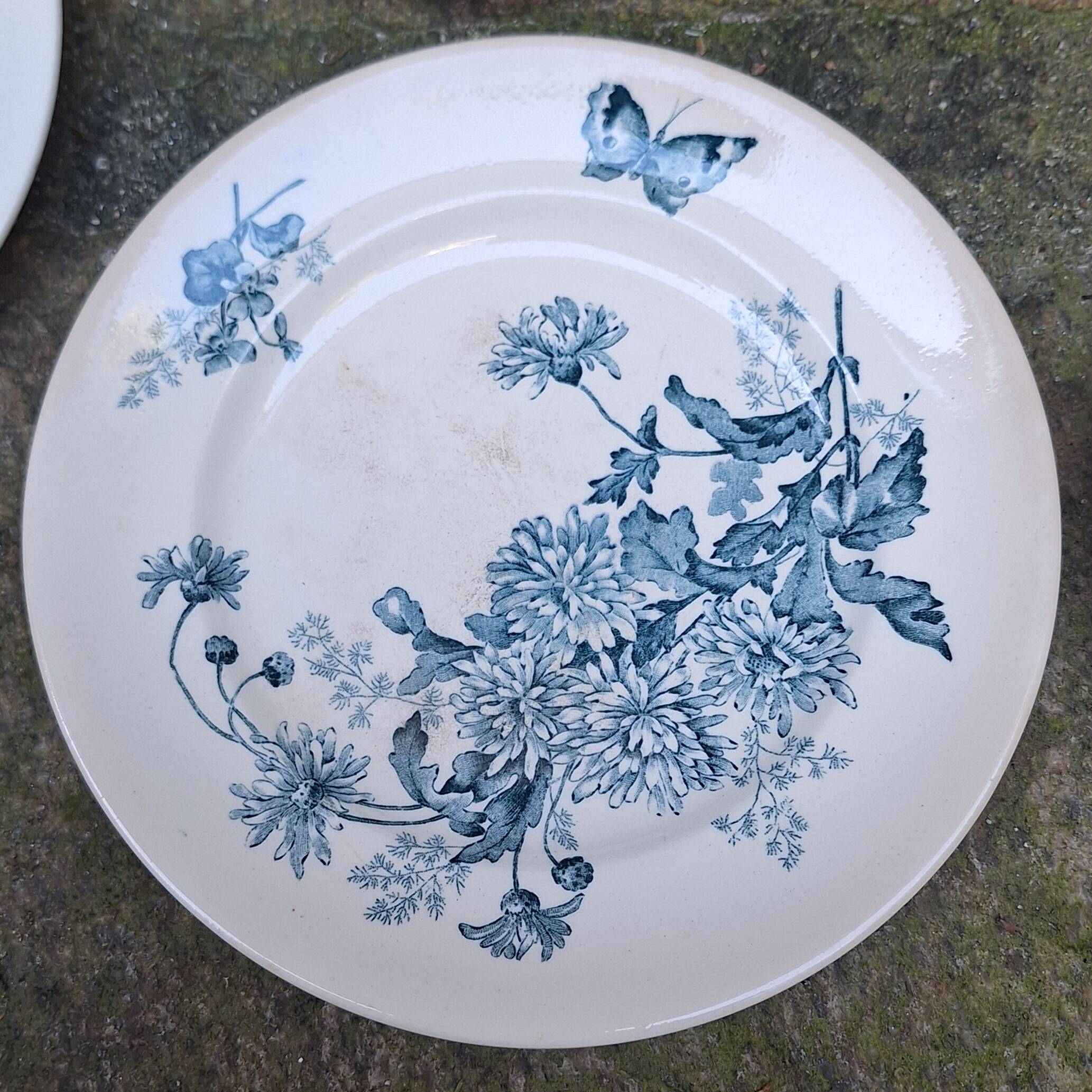 Service set in Longwy earthenware, Terre de fer.