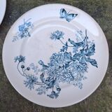 Service set in Longwy earthenware, Terre de fer.