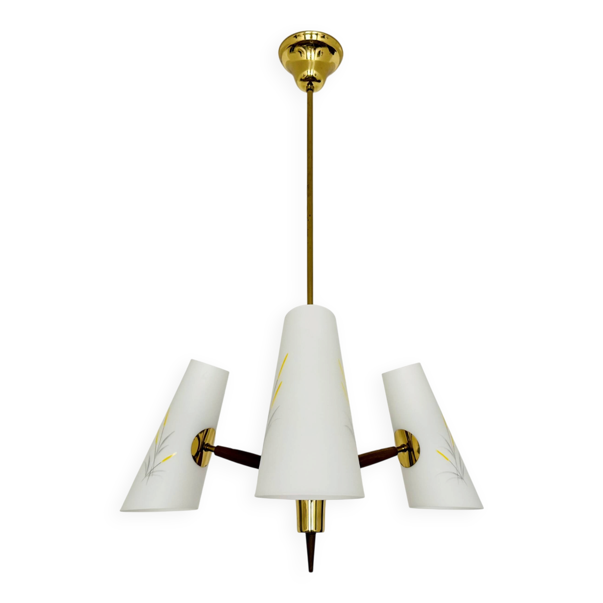 Brass Chandelier by Rupert Nikoll