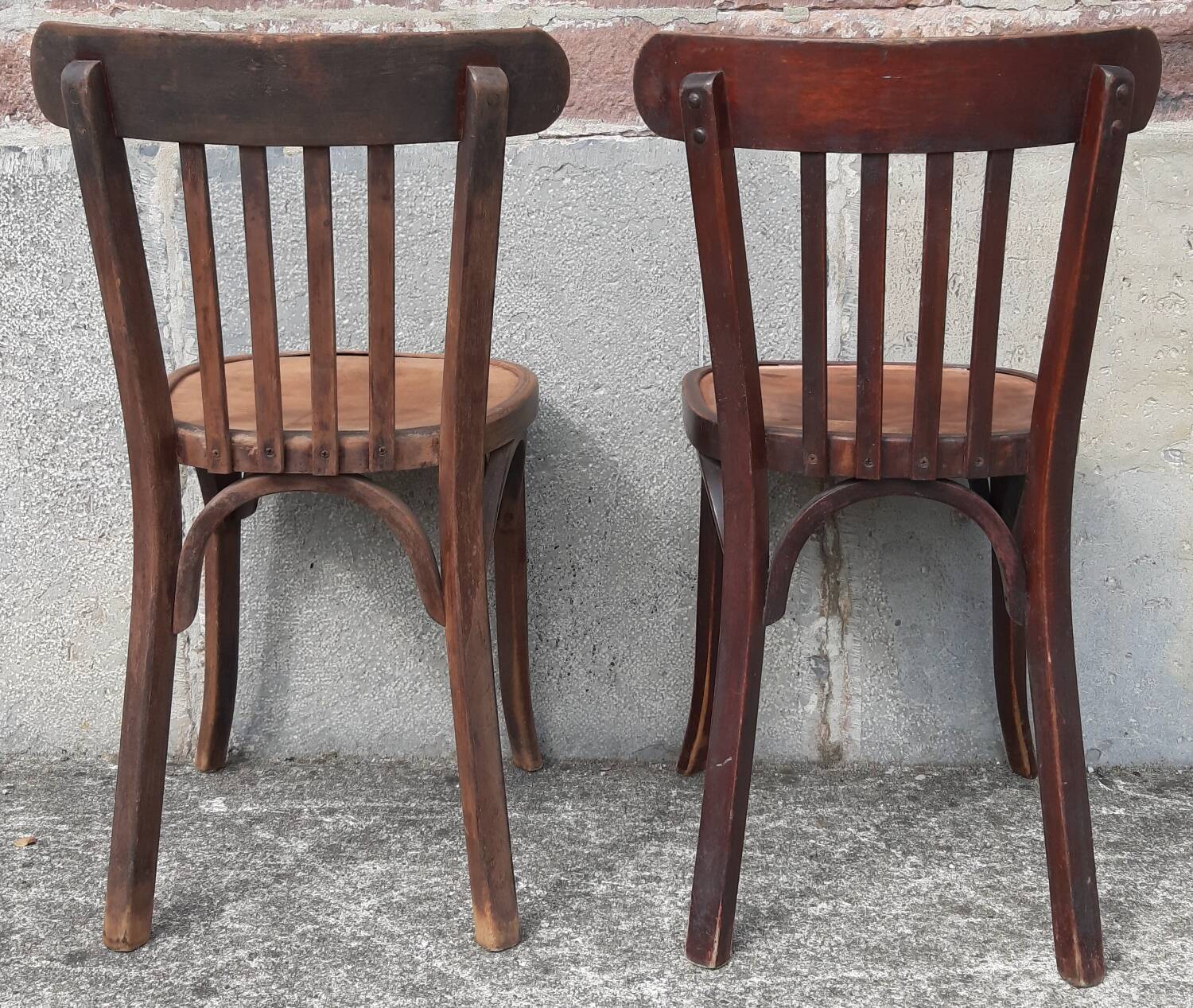 Baumann bistro chairs, 1950s. (Set of 2)